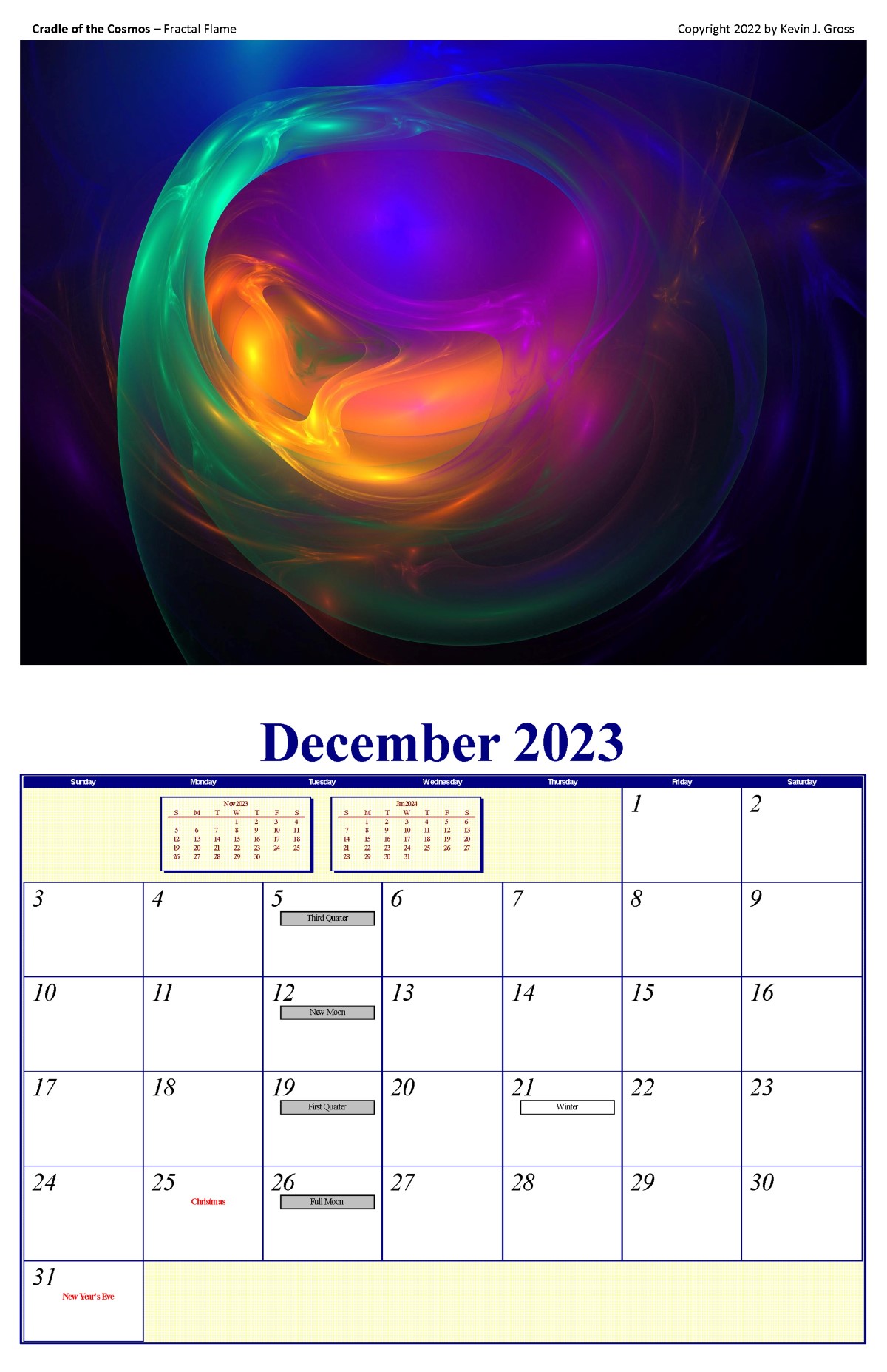 Inside Calendar 1200